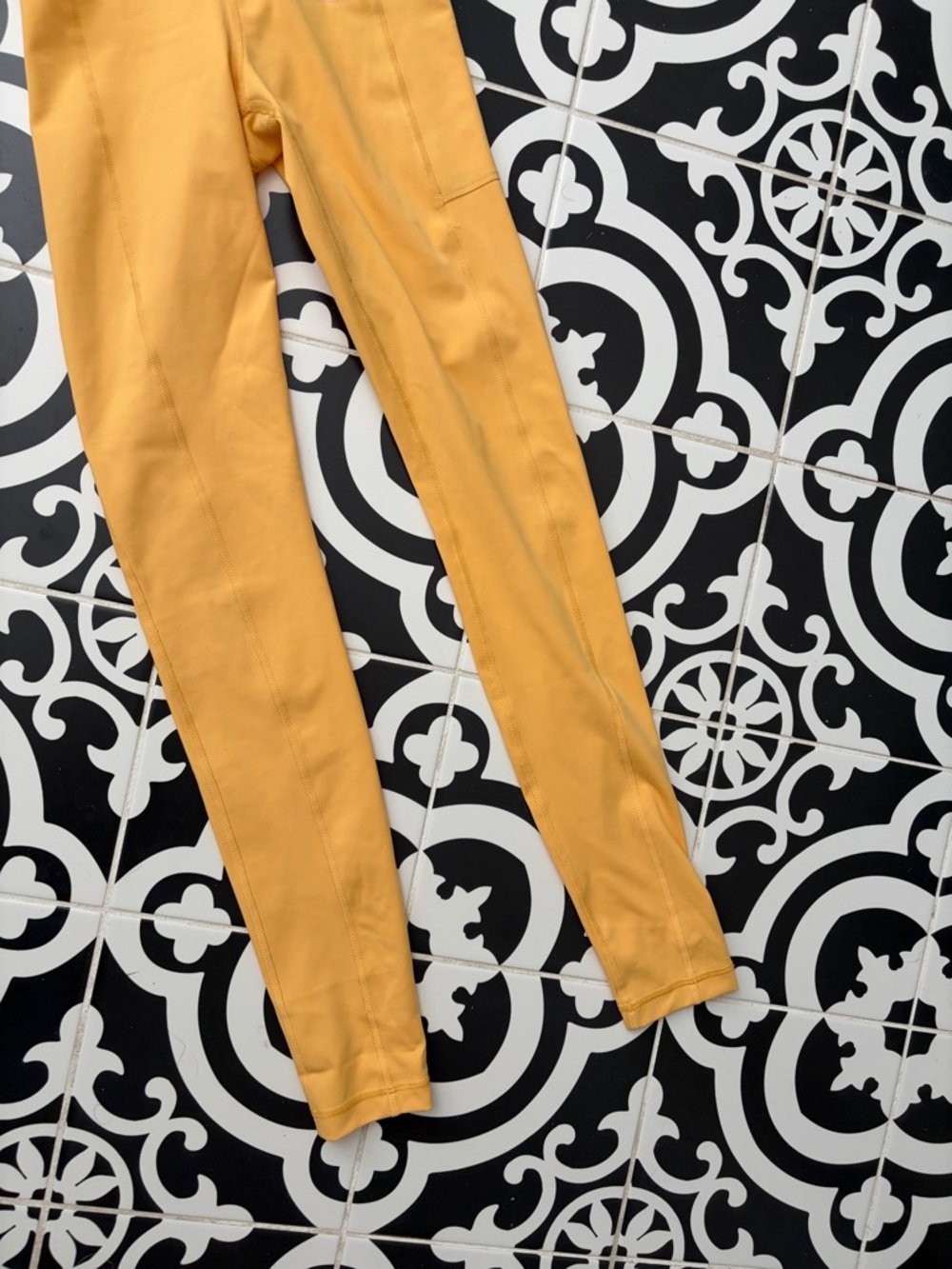 Adidas Mustard Yellow Active Leggings & Sports Bra Set - Picture 3 of 6